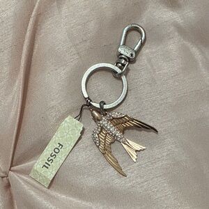 Fossil Sparrow Keychain